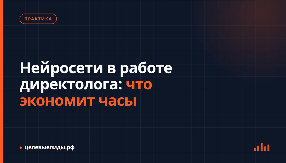 Нейросети в работе директолога: что экономит часы